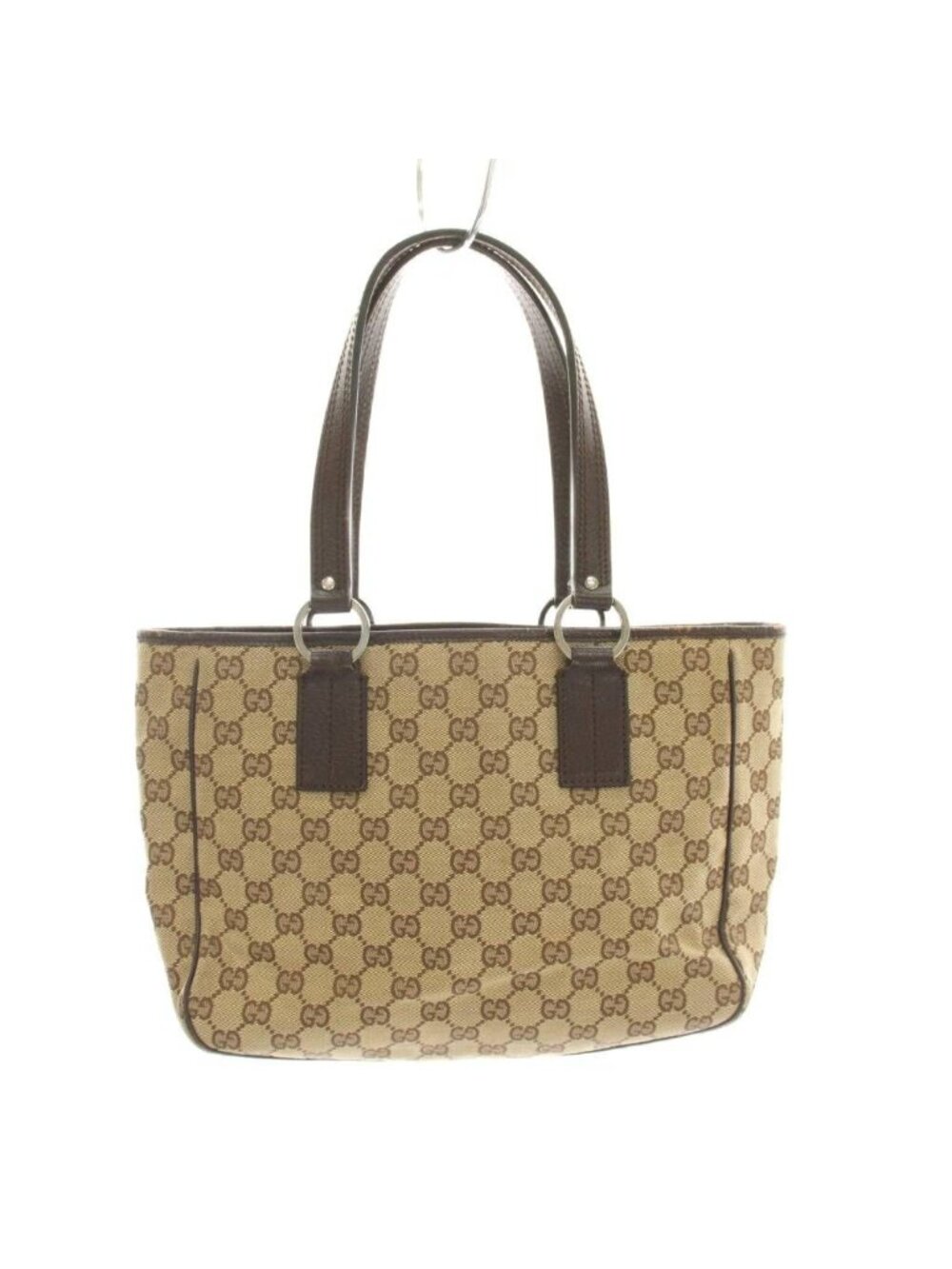 Gucci GG Canvas Tote Bag Beige Brown YM